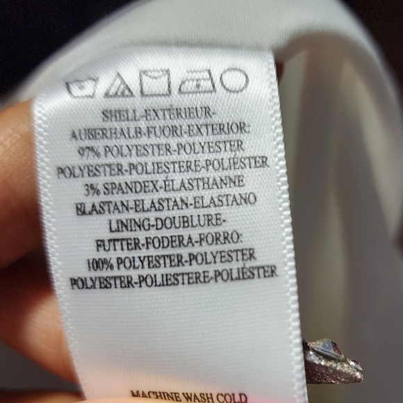 BHLDN Dress The Population Erin white off the shoulder cocktail mini Midi dress - Picture 16 of 16